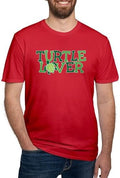CafePress Turtle Lover Fitted T Shirt Men's Semi-Fitted Classic Cotton T-Shirt - Red