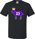 Go All Out Adult Goat James G.O.A.T. King T-Shirt - Black