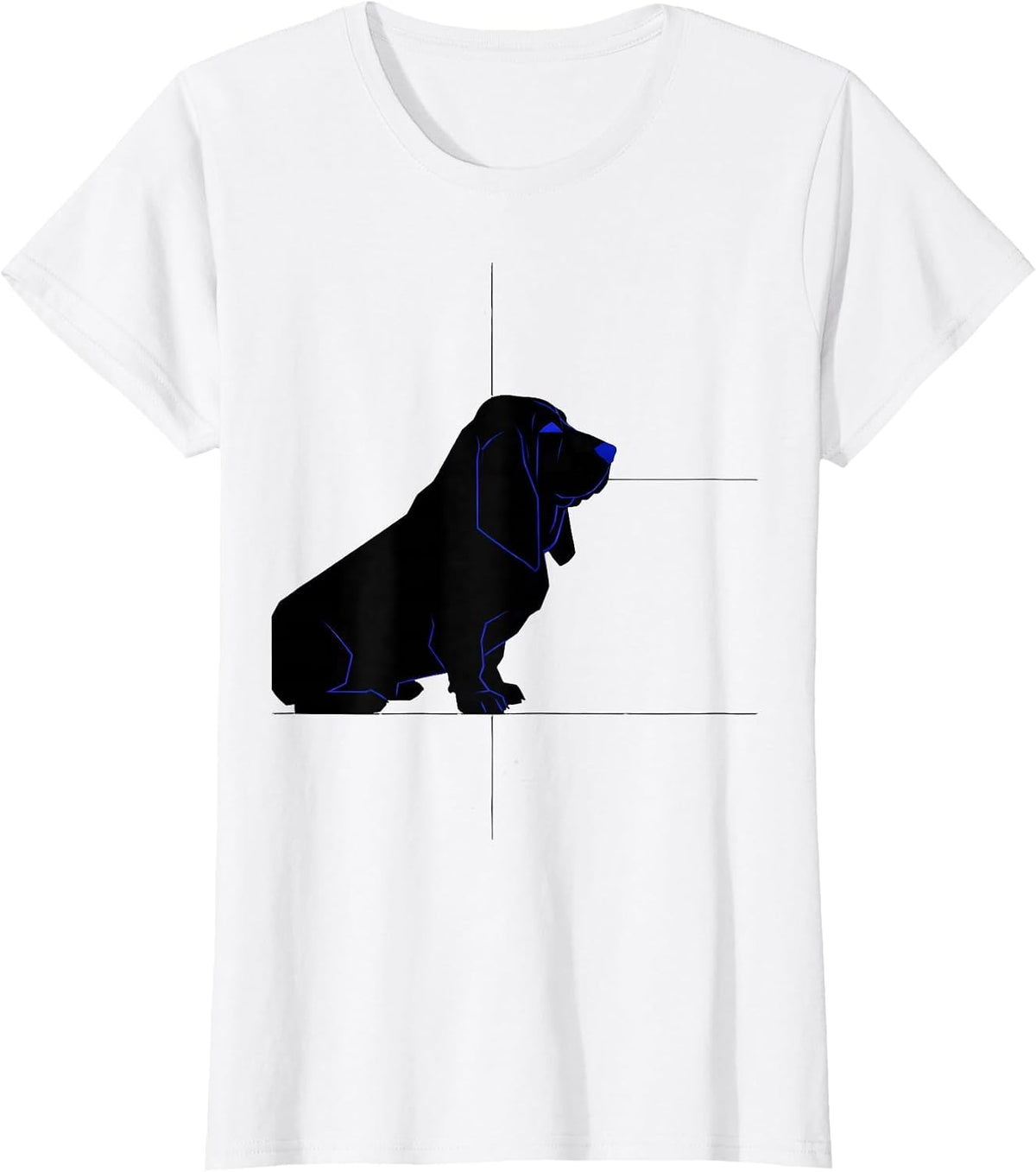 Basset Hound Dog Breed Funny Dog Lover Gift T-Shirt - White