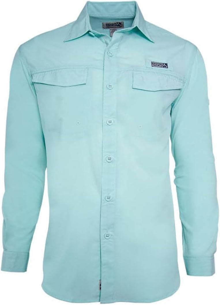 Hook & Tackle® Men's Coastline Long Sleeve Shirt - Beach Glass