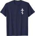 Russian, Greek, Byzantine, Western Rite Orthodox T-Shirt T-Shirt - Navy Blue