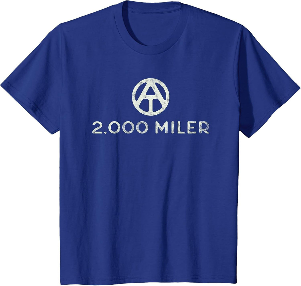 2,000 Miler Appalachian Trail Section Hiker Thru-Hiker T-Shirt - Royal Blue