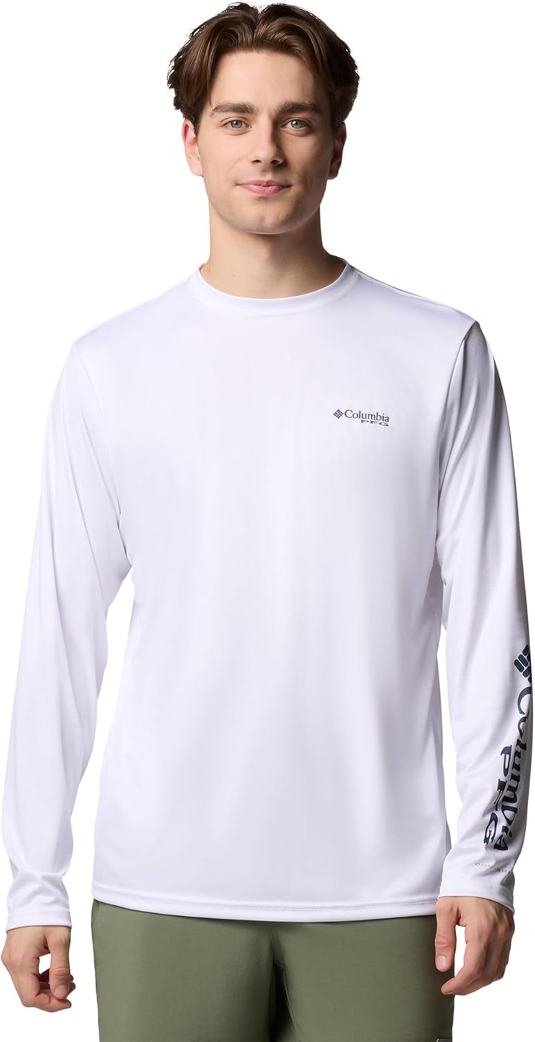 Columbia Terminal Tackle PFG High Side Long Sleeve - White\/Pfg High Side Marlin