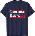 President Calvin Coolidge 1924 - Retro T-Shirt - Navy Blue