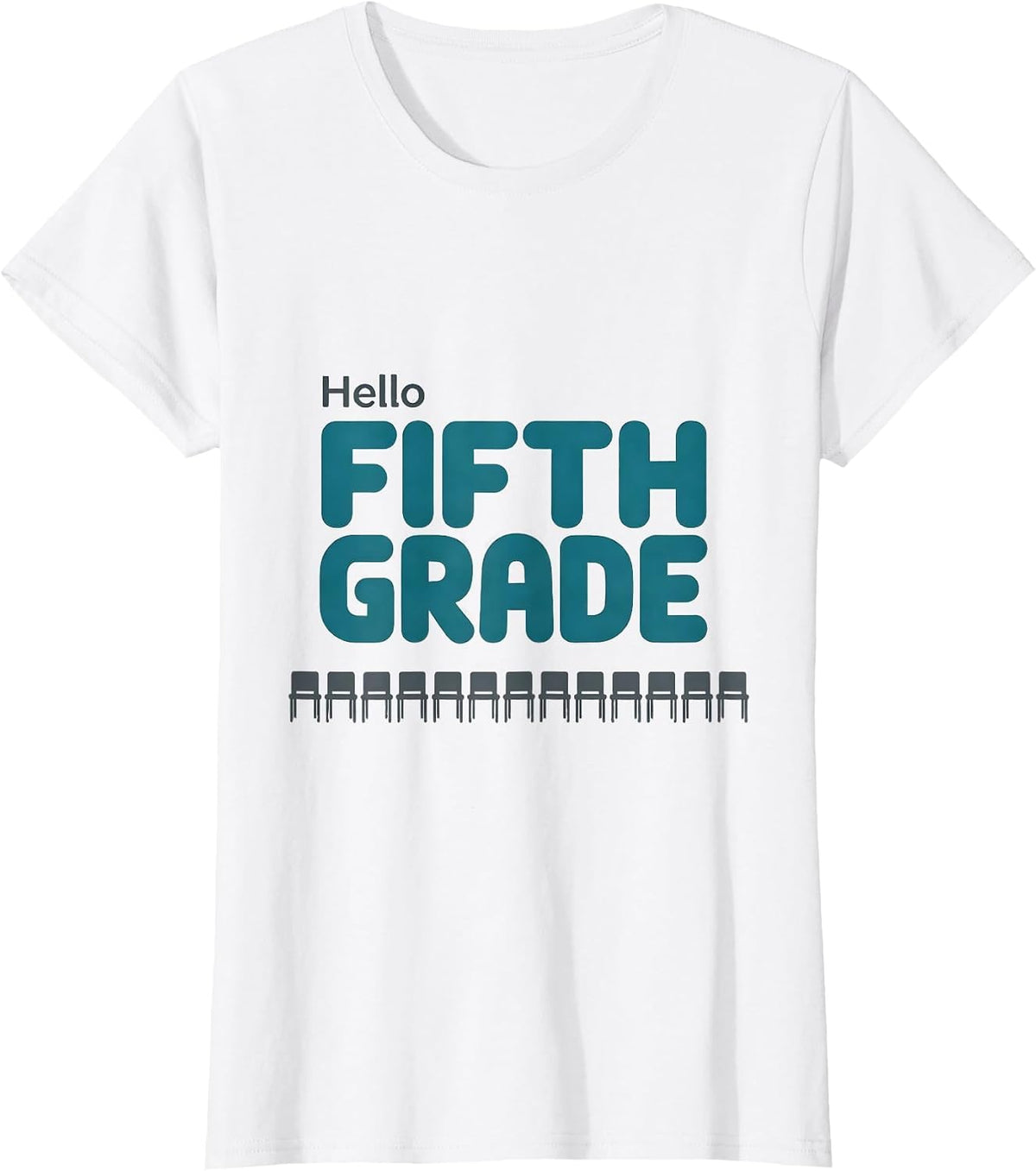 Hello Fifth Grade Teacher Back To School Girls T-Shirt - White