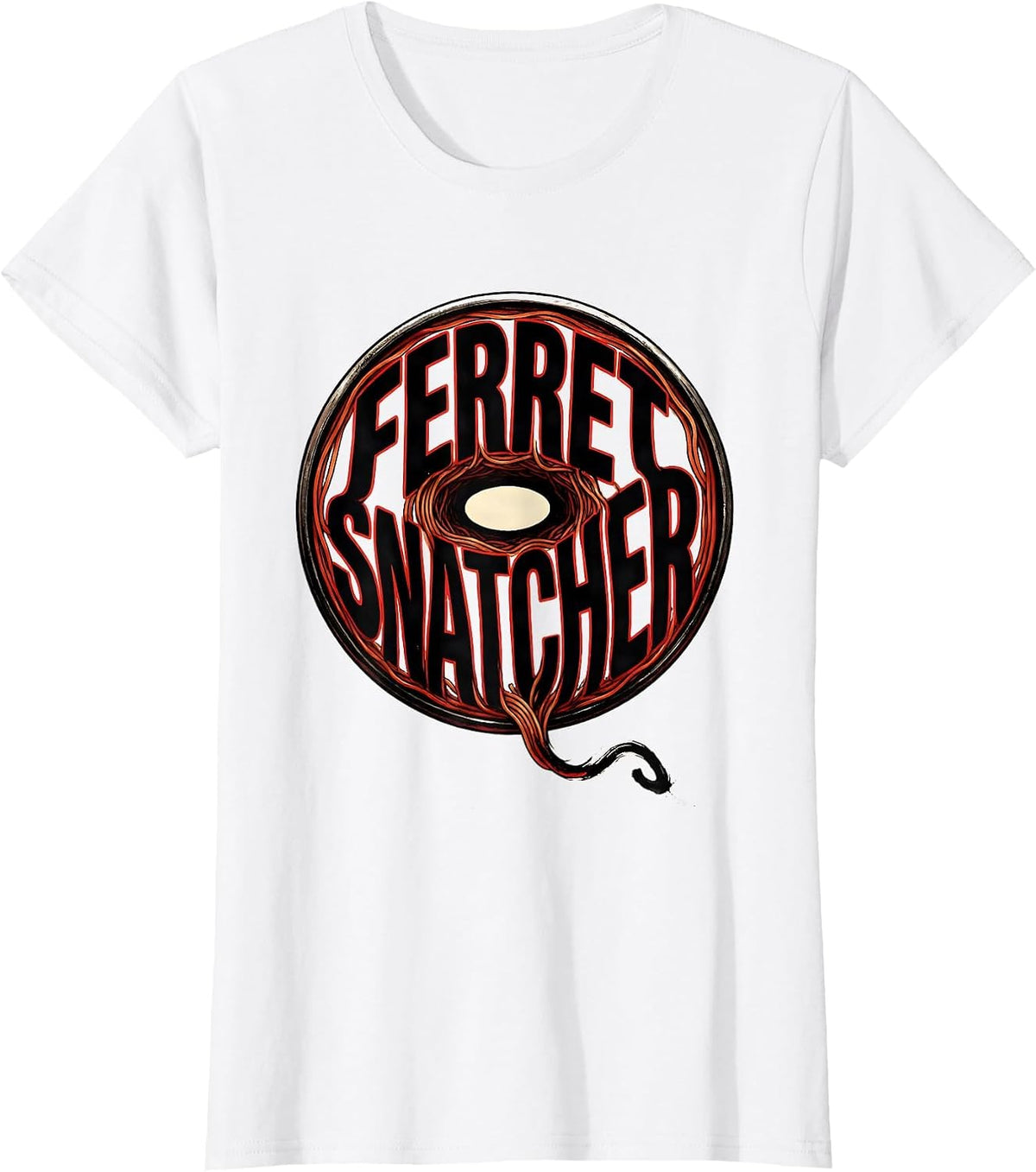 Ferret Snatcher Funny Ferret Lover Gift For Kids Teens T-Shirt - White