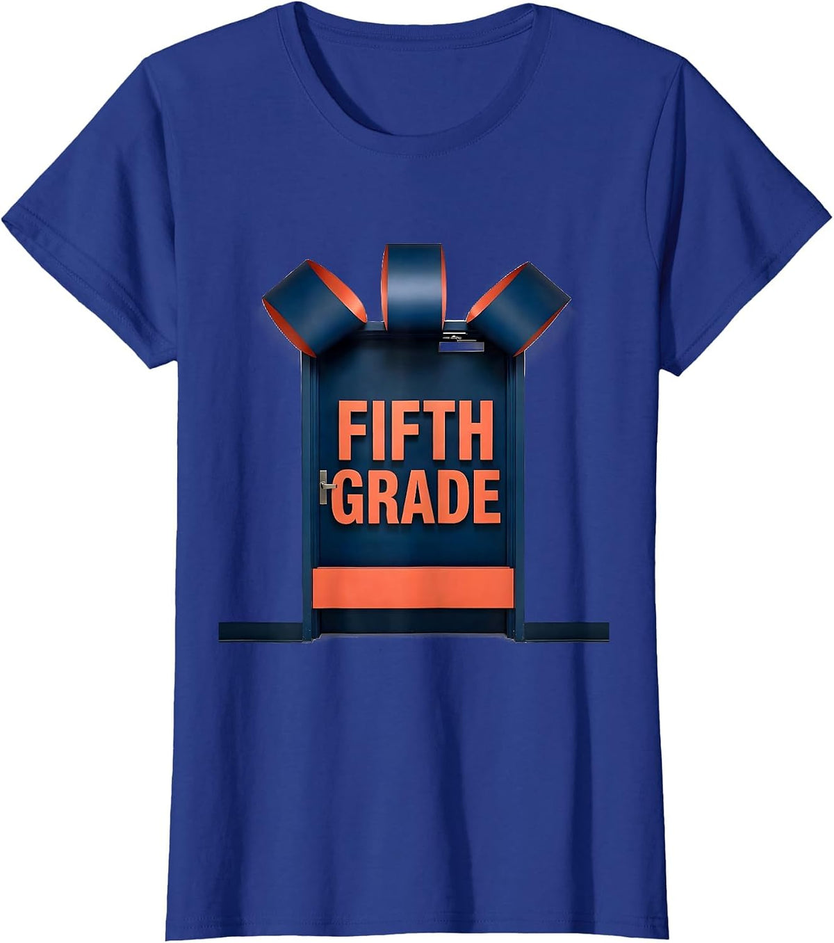Women's Fifth Grade Cute Preppy Back To School Girl Teacher T-Shirt - Royal Blue