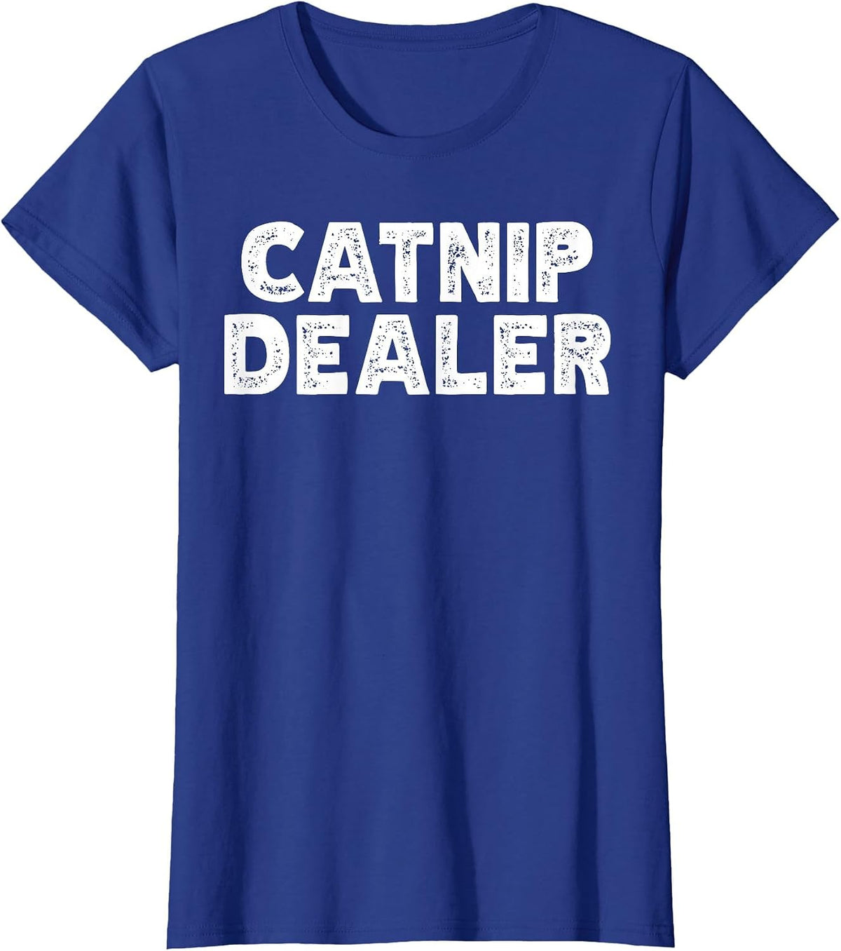 Funny Catnip Dealer Cat T-Shirt - Royal Blue