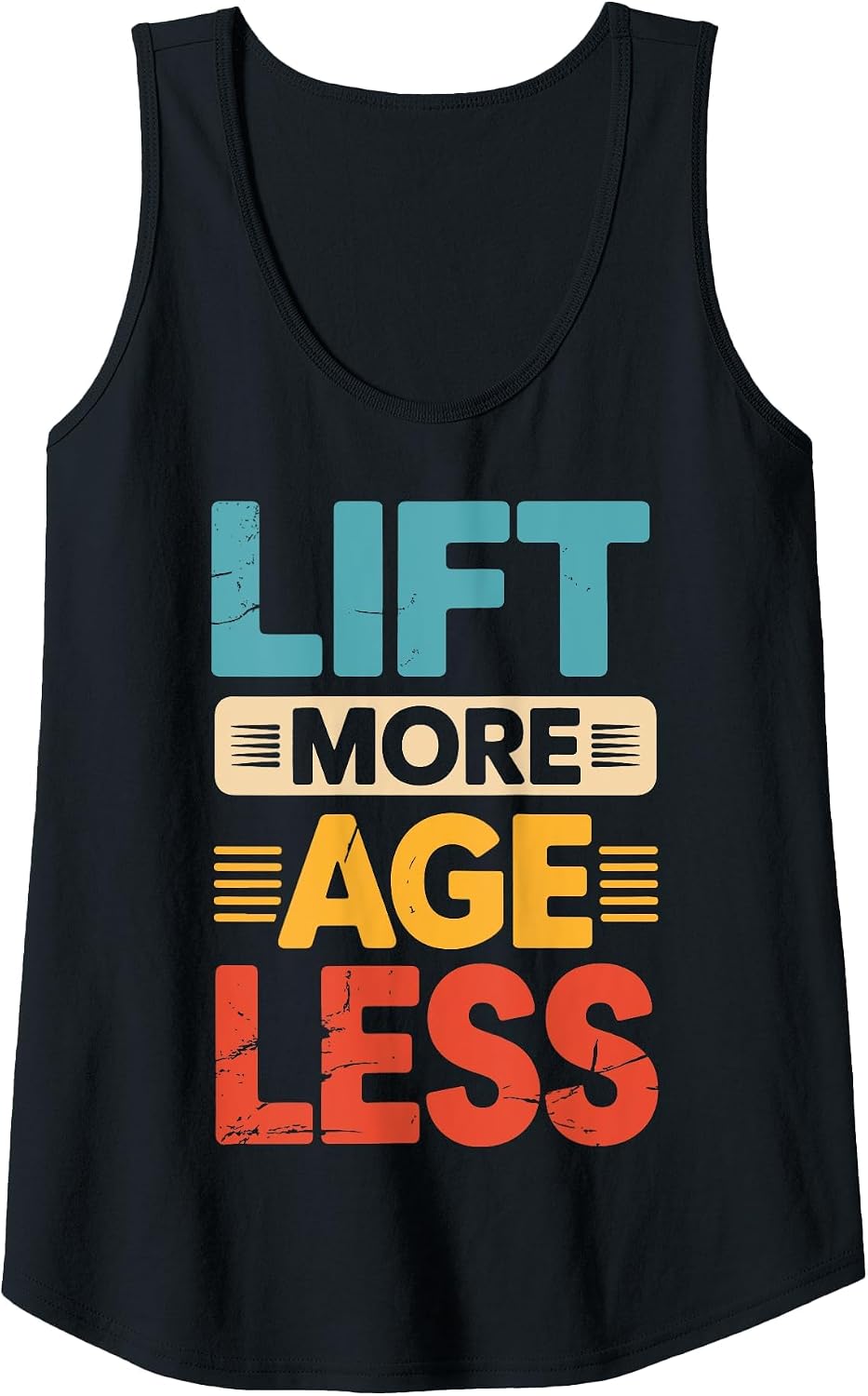 Lift More Age Less Tank Top - Black