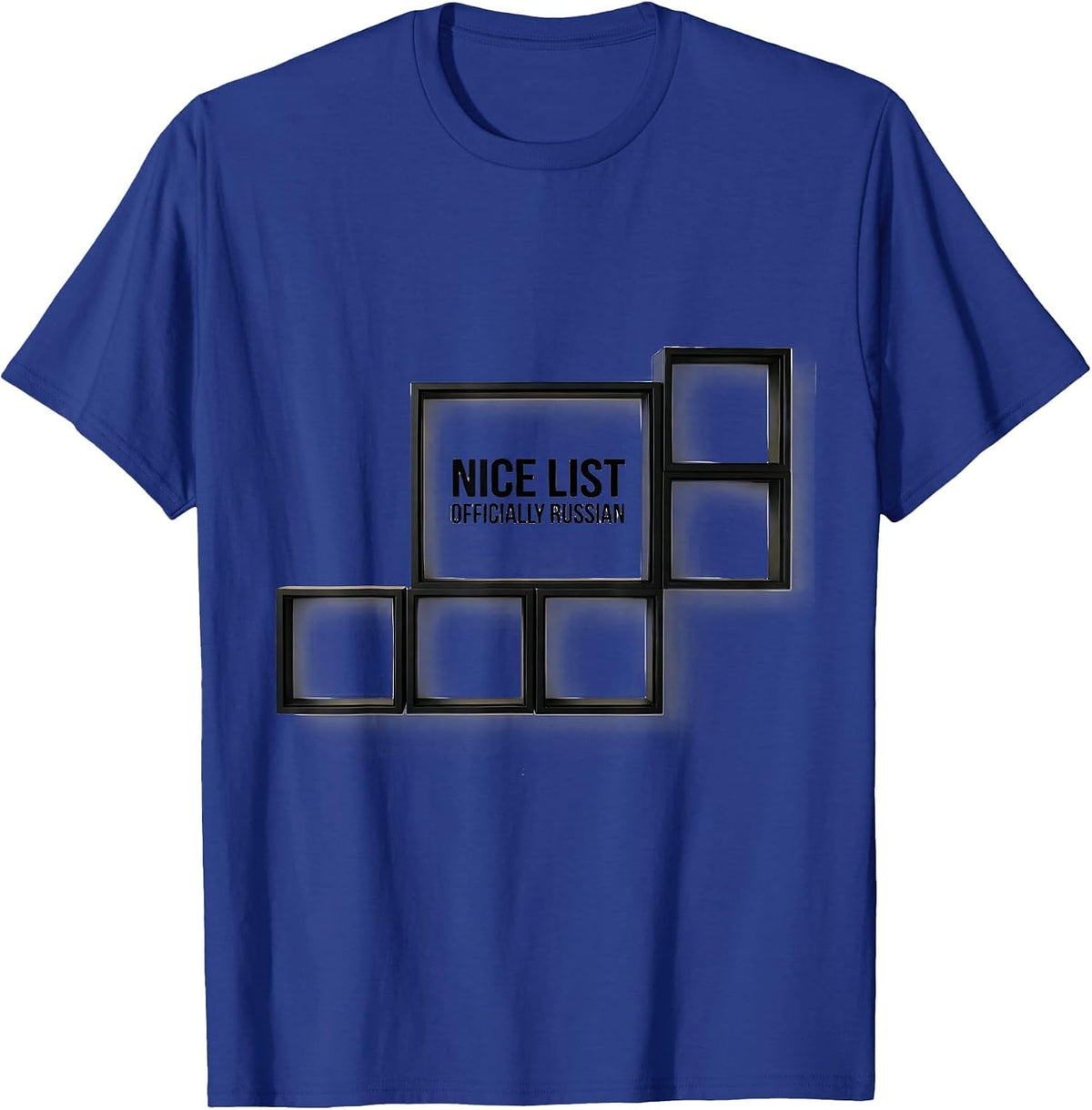 Nice List, Officially Russian Funny Russian Heritage T-Shirt - Royal Blue