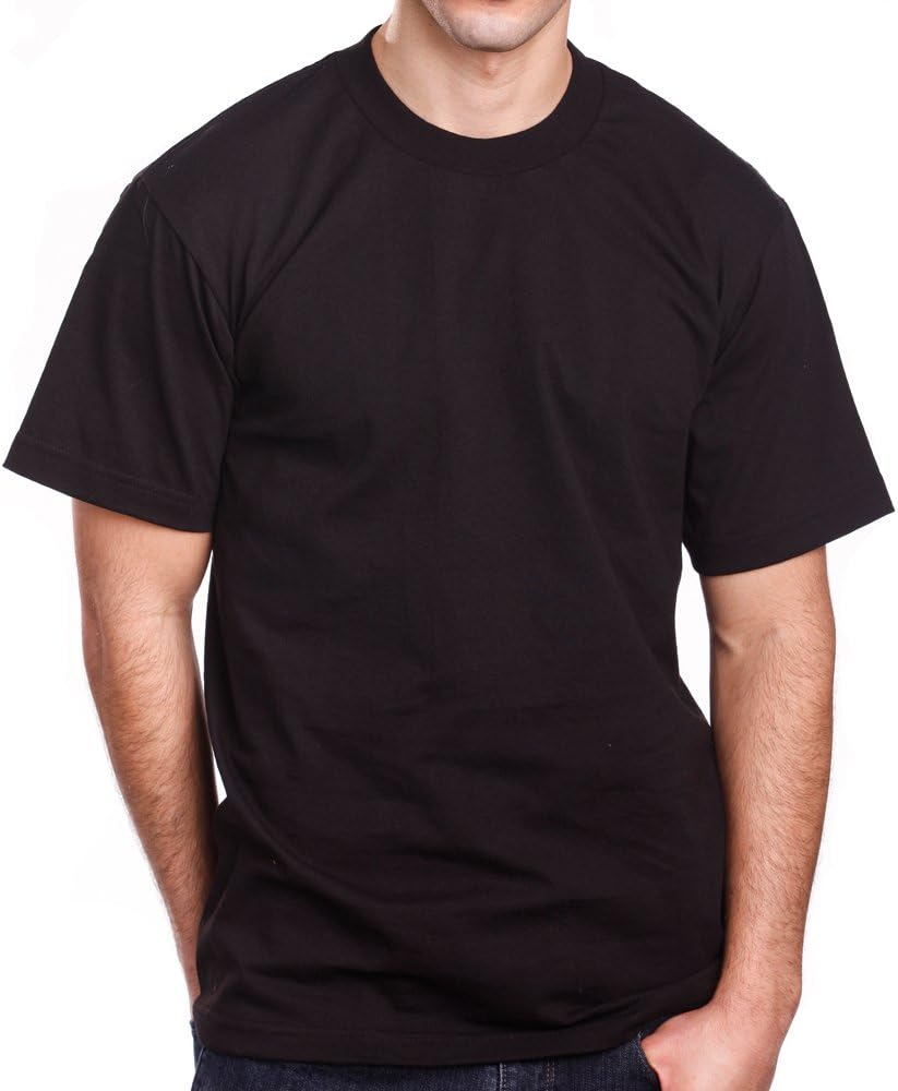 PRO 5 Super Heavy Mens Short Sleeve T-Shirt - Black