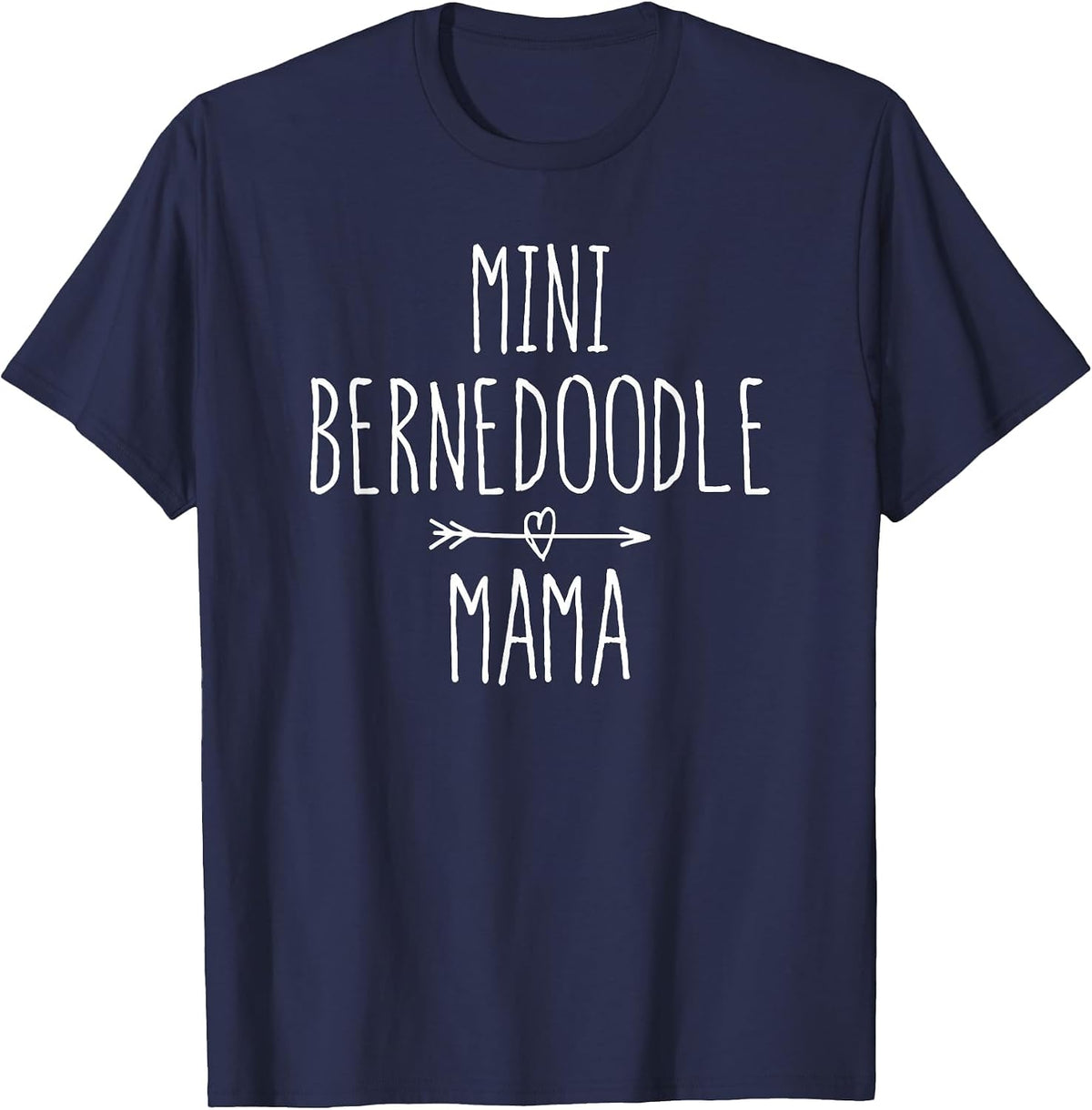 Mini Bernedoodle Mama T-Shirt - Navy Blue