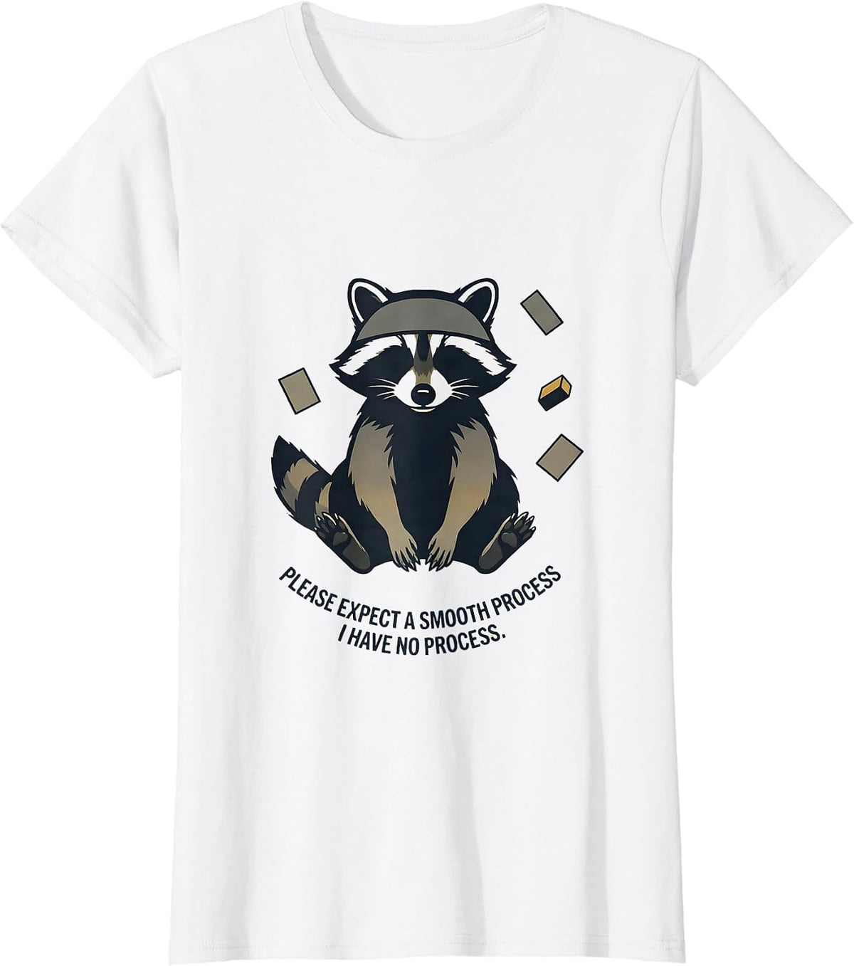 Please Expect A Smooth Process I Have No Process Funny T-Shirt - White