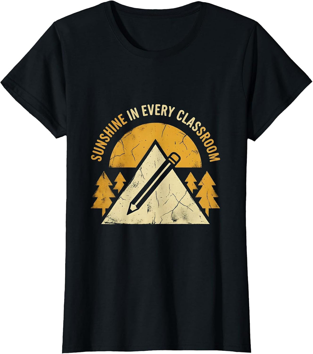 Sunshine In Every Classroom Kindergarten Teacher T-Shirt - Black