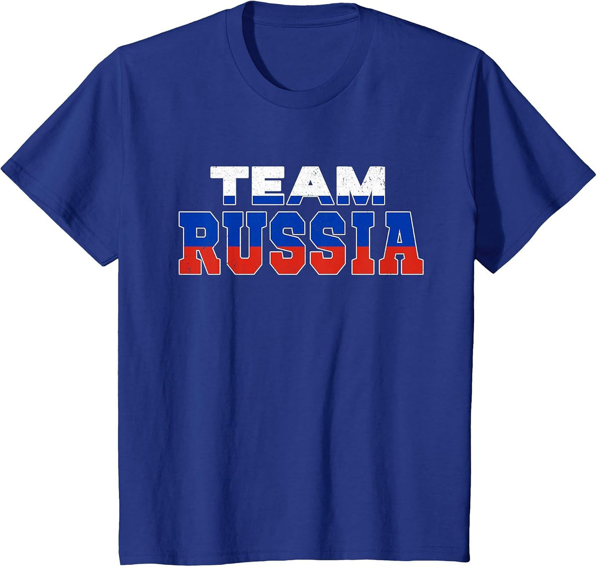 Team Patriotic Russian Flag Russia T-Shirt - Royal Blue