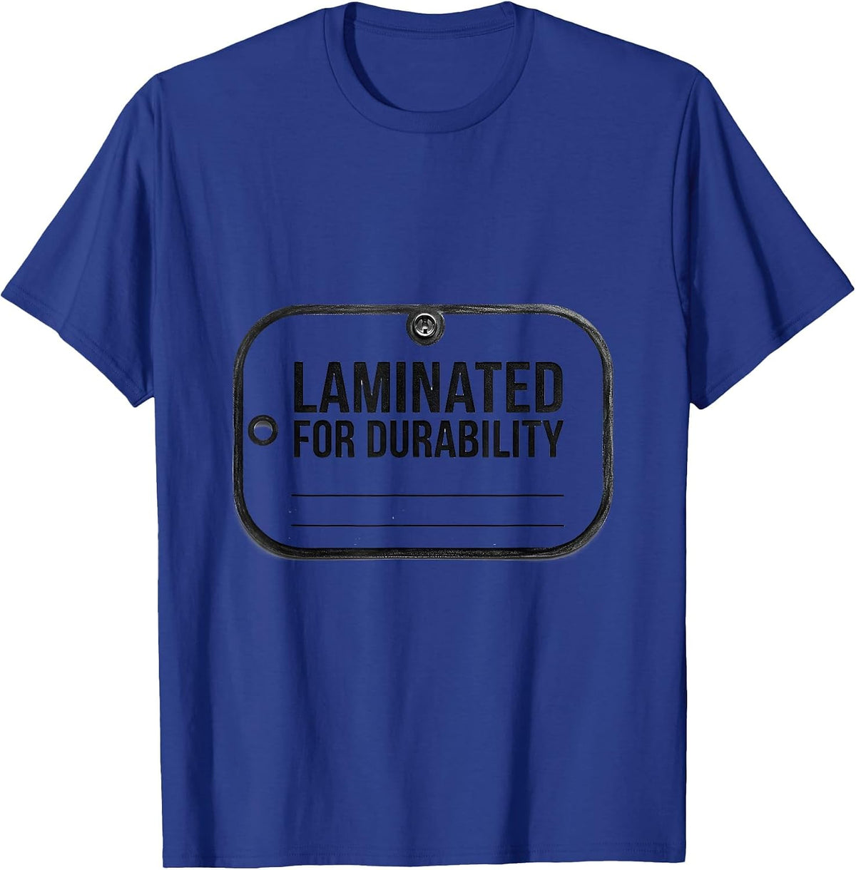 Men's Laminated For Durability Minimalist Special Education T-Shirt - Royal Blue