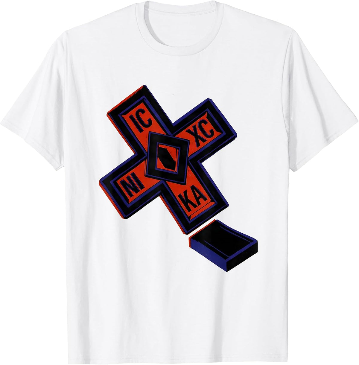 Men's IC XC NIKA Vintage Orthodox Cross Russian Orthodox Christian T-Shirt - White