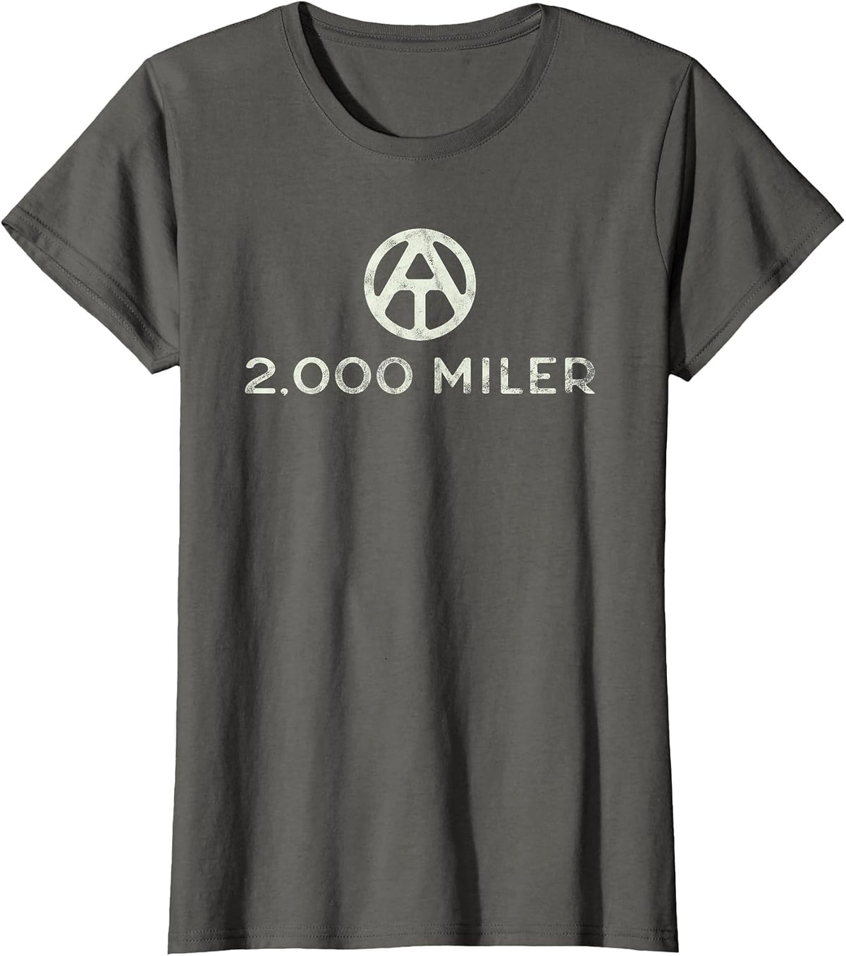 2,000 Miler Appalachian Trail Section Hiker Thru-Hiker T-Shirt - Asphalt Grey