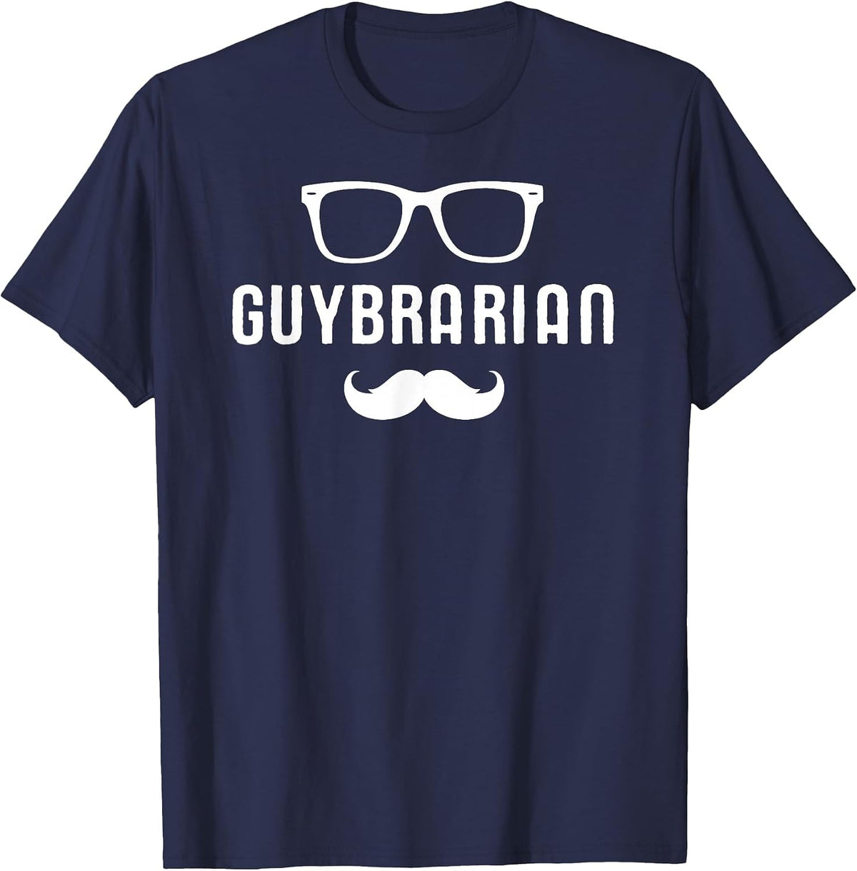 Guybrarian Men's Funny Librarian T Shirt T-Shirt - Navy Blue