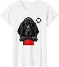 Women's Basset Hound Peeking Pocket Cute Dog Lover T-Shirt - White