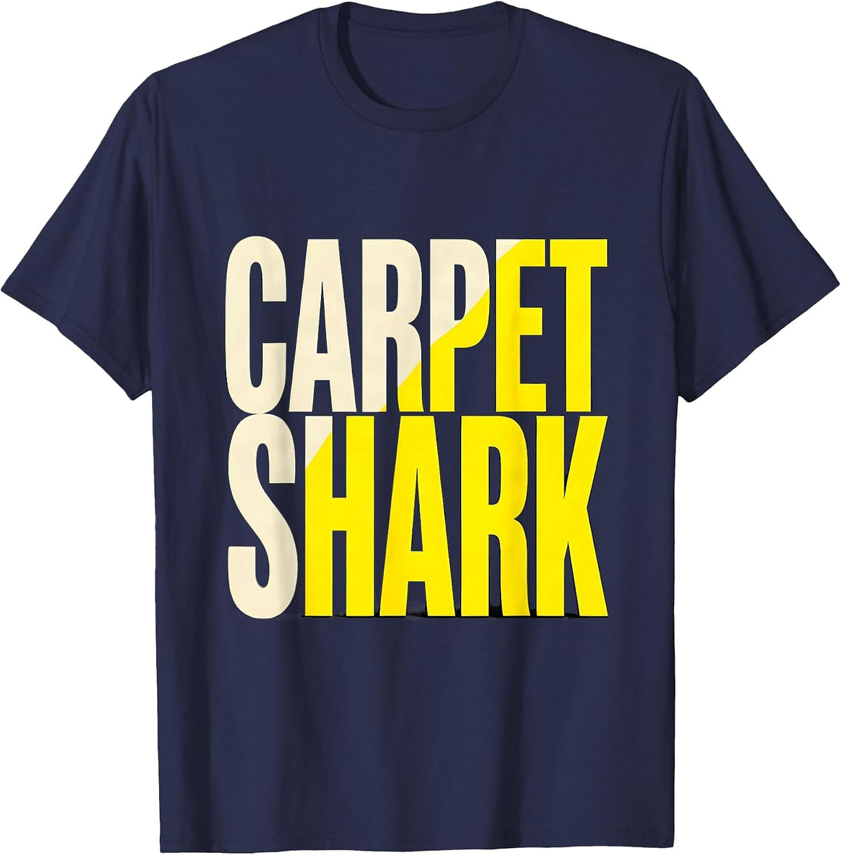 Men's Carpet Shark Funny Ferret Lover Gift Ferret Owner Humor T-Shirt - Navy Blue