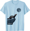 Men's I'm Up Whenever It Is Funny Ferret Meme Animal Lover Humor T-Shirt - Baby Blue