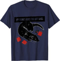 My Ferret Hides The Gift Bags Funny Ferret Lover Christmas T-Shirt - Navy Blue
