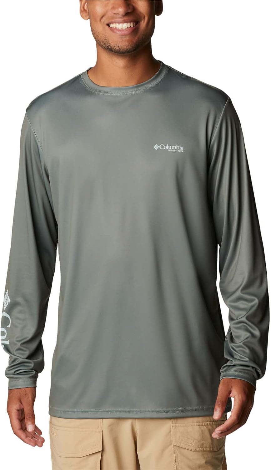 Columbia Men's Terminal Tackle PFG Fotw Classic Long Sleeve - Cypress\/Bass