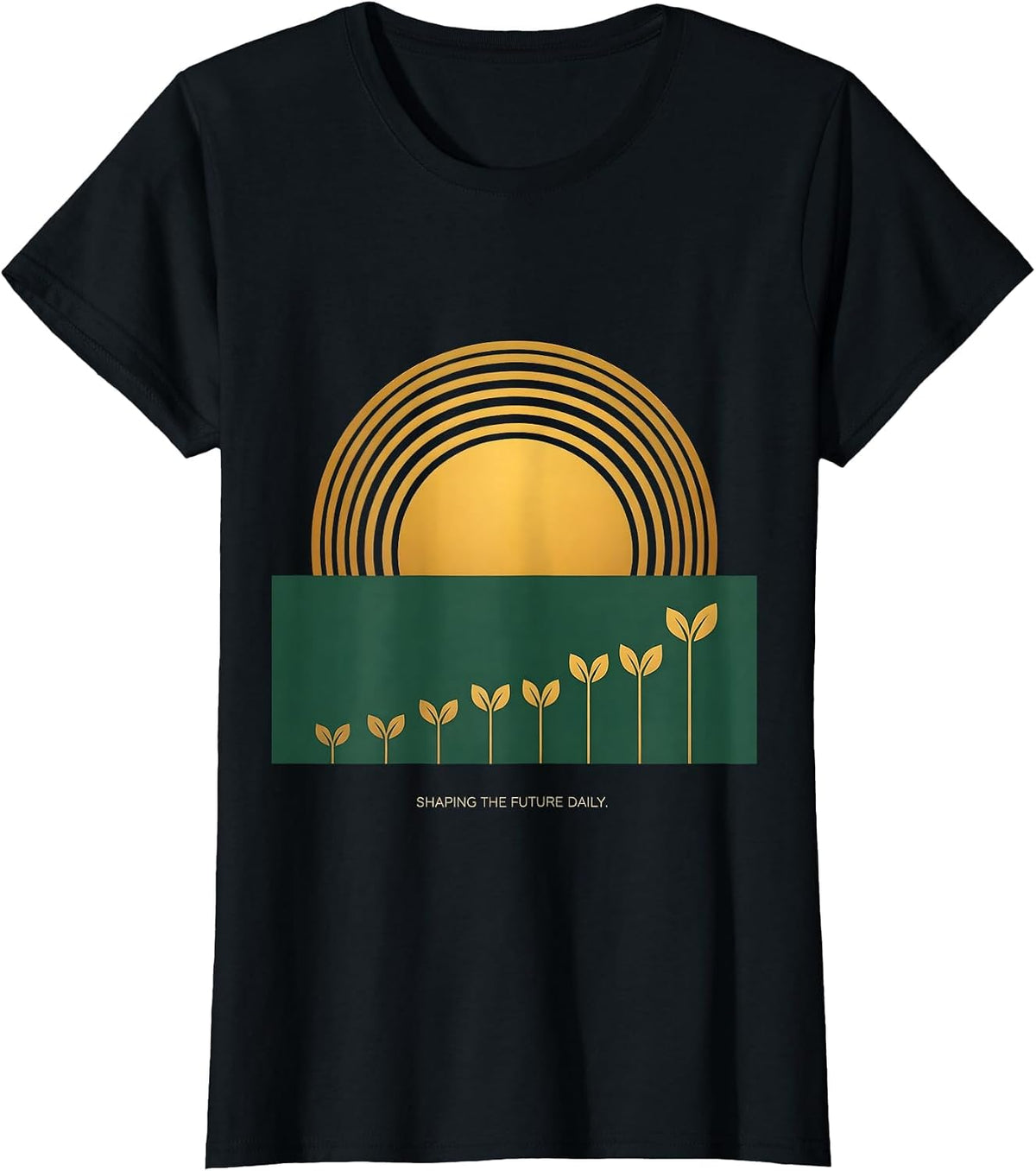 Shaping The Future Daily Kindergarten Teacher T-Shirt - Black