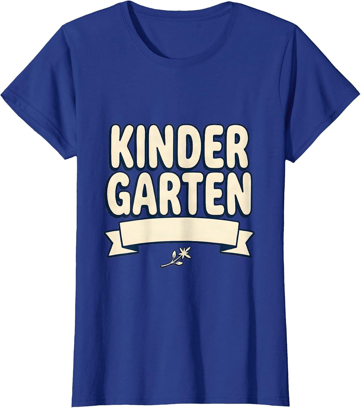 Women's Kindergarten Retro Grade Level Teacher Back To School T-Shirt - Royal Blue