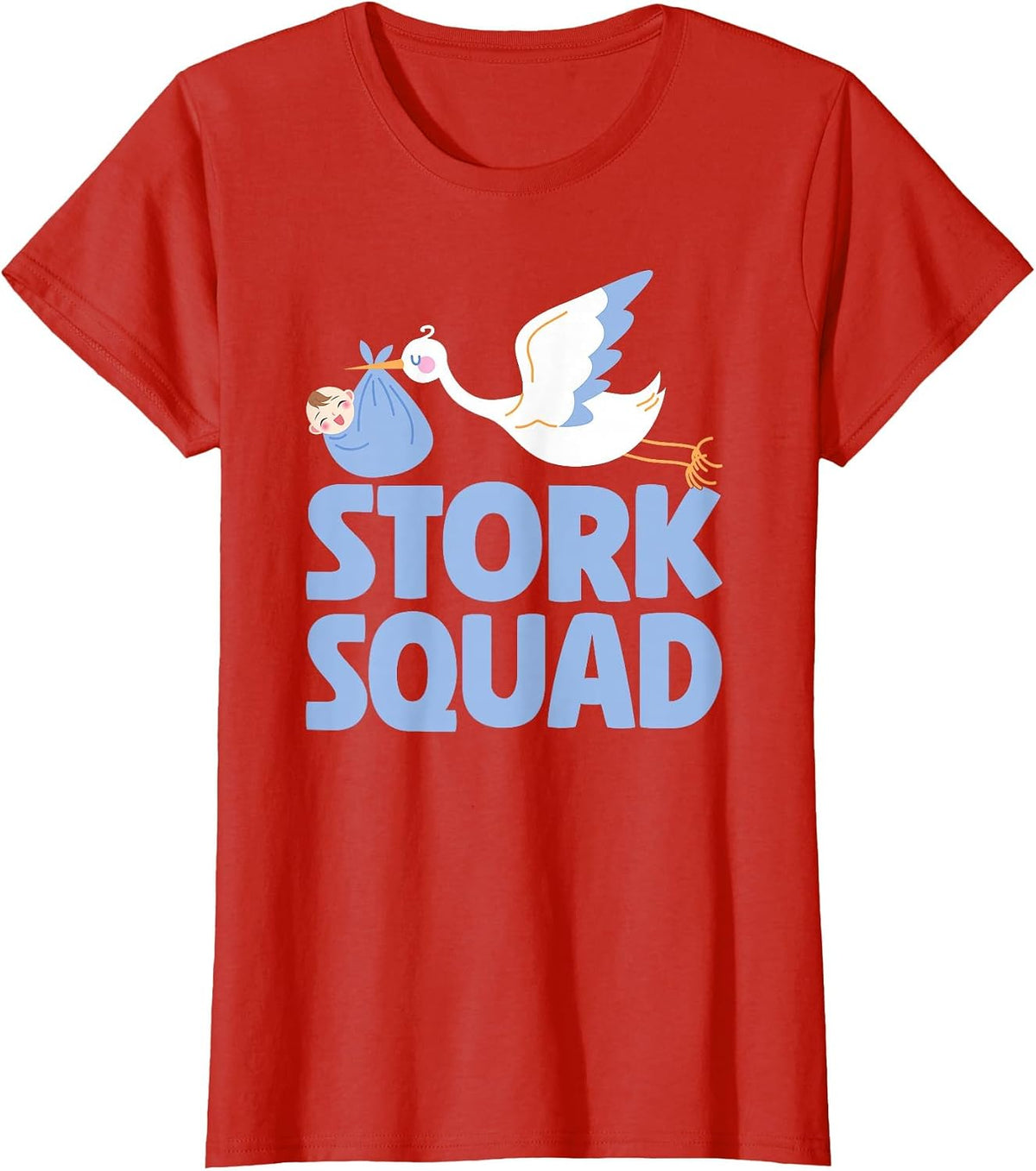 Stork Squad Labor and Delivery Nurse T-Shirt - Red