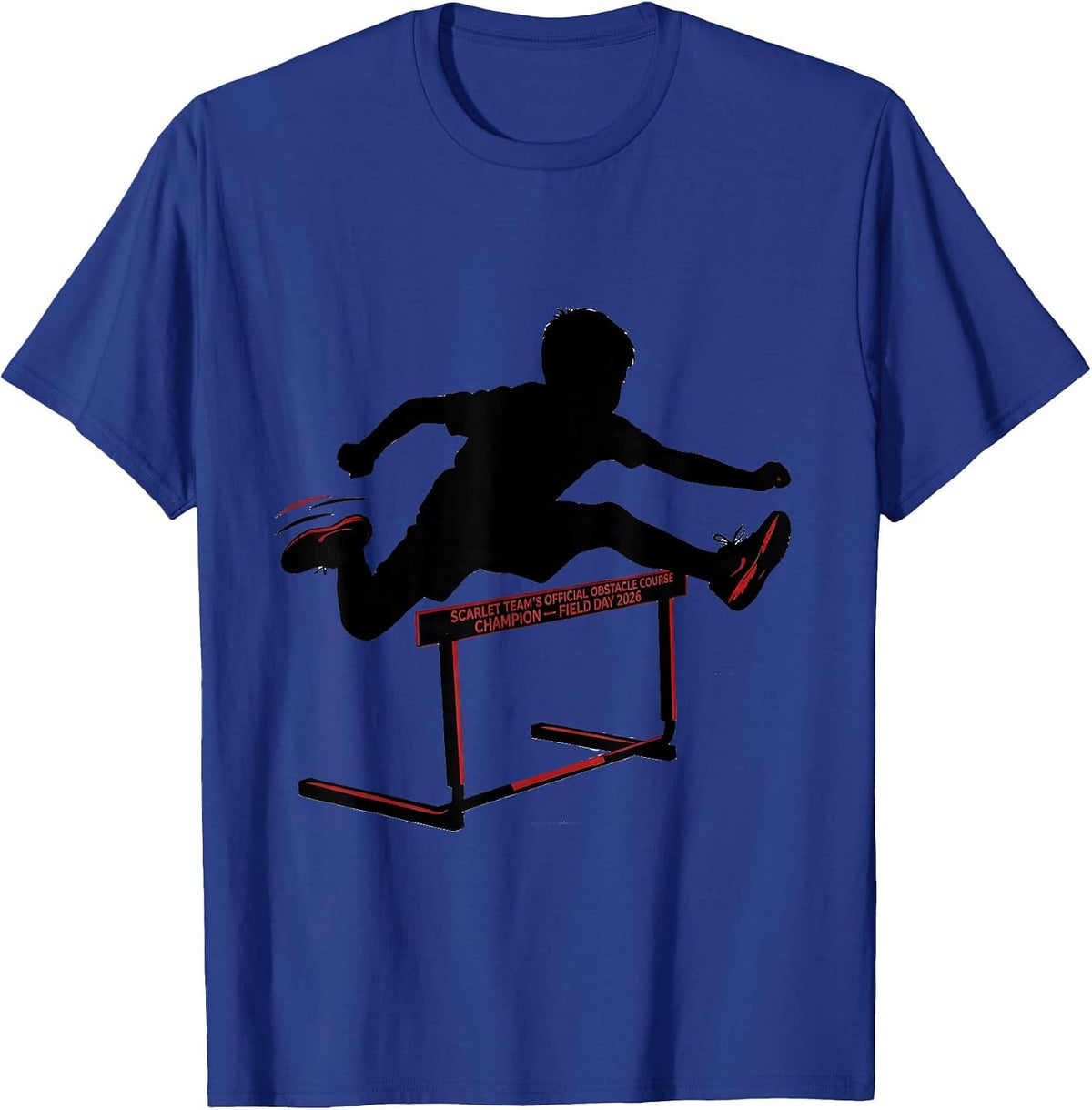 Scarlet Team's Obstacle Course Champion Field Day 2026 T-Shirt - Royal Blue