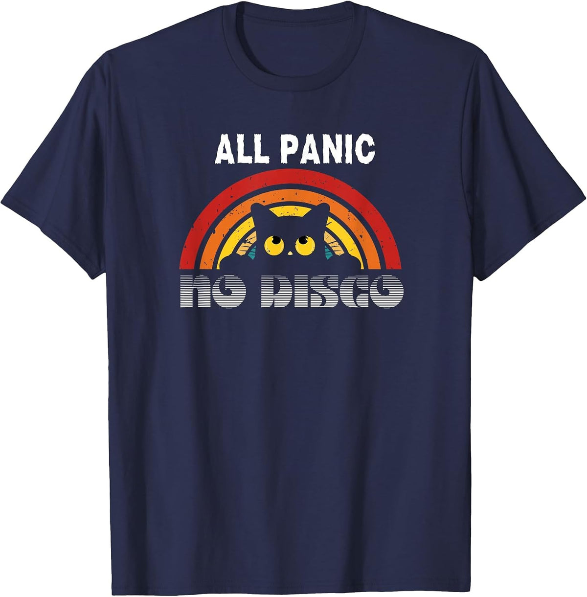 All Panic No Disco T-Shirt - Navy Blue