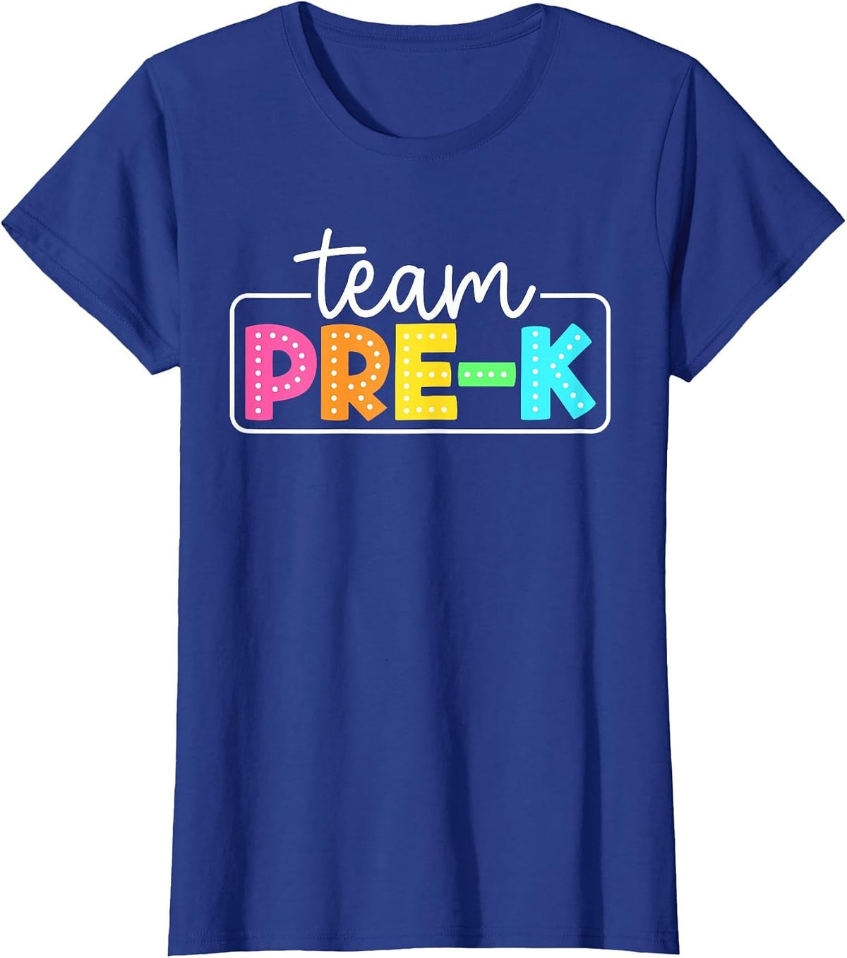 Team Pre-k Back to School Teachers Students T-Shirt - Royal Blue
