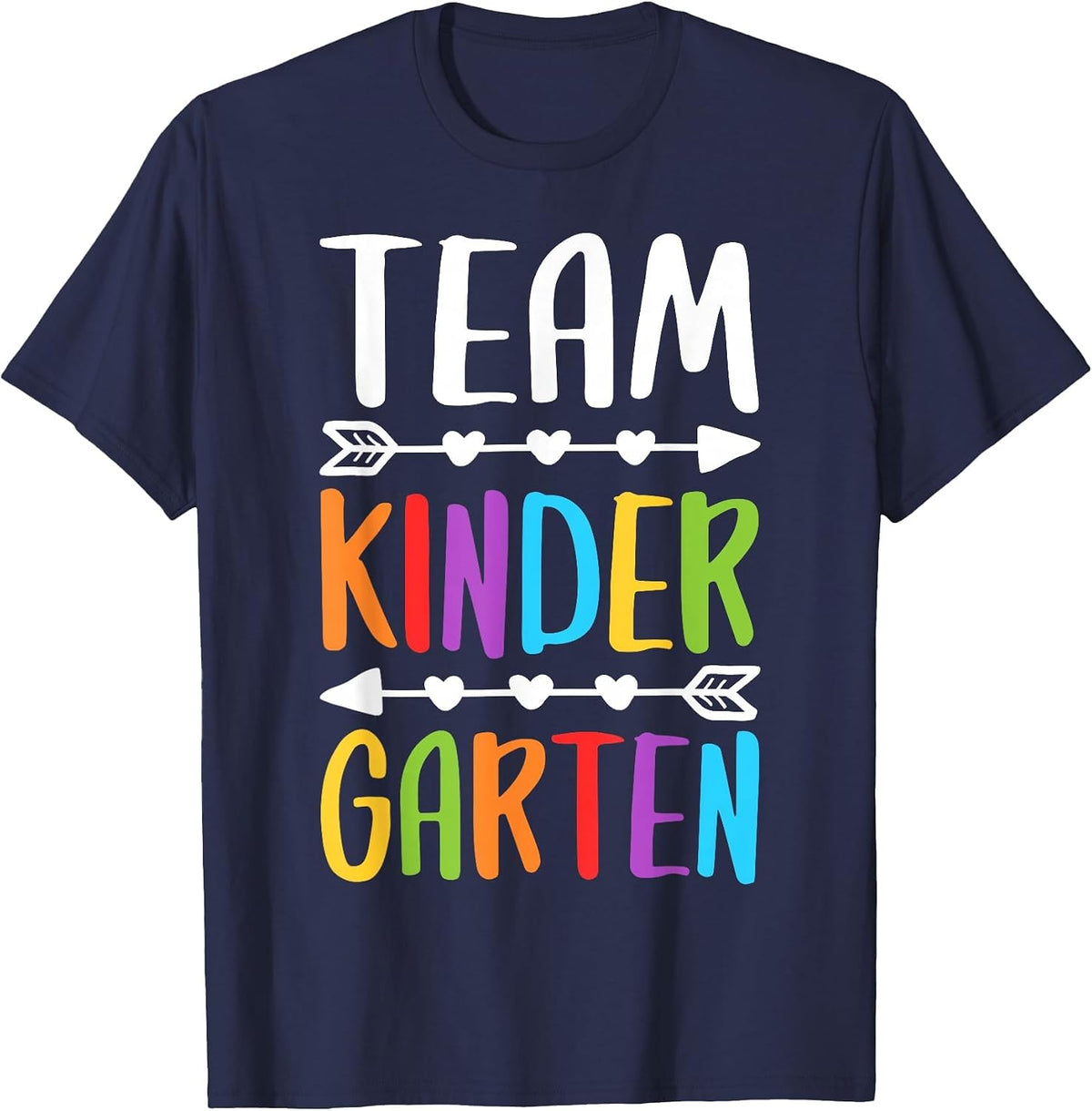Team Kindergarten Shirt Boy Girl Teacher Back to School T-Shirt - Navy Blue