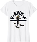 Women's F-Awk-F Funny Bird Pun Dark Humor Parrot Meme T-Shirt - White