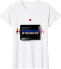Women's Happy New Year, ER Tech Crew 2027 Geometric Healthcare T-Shirt - White