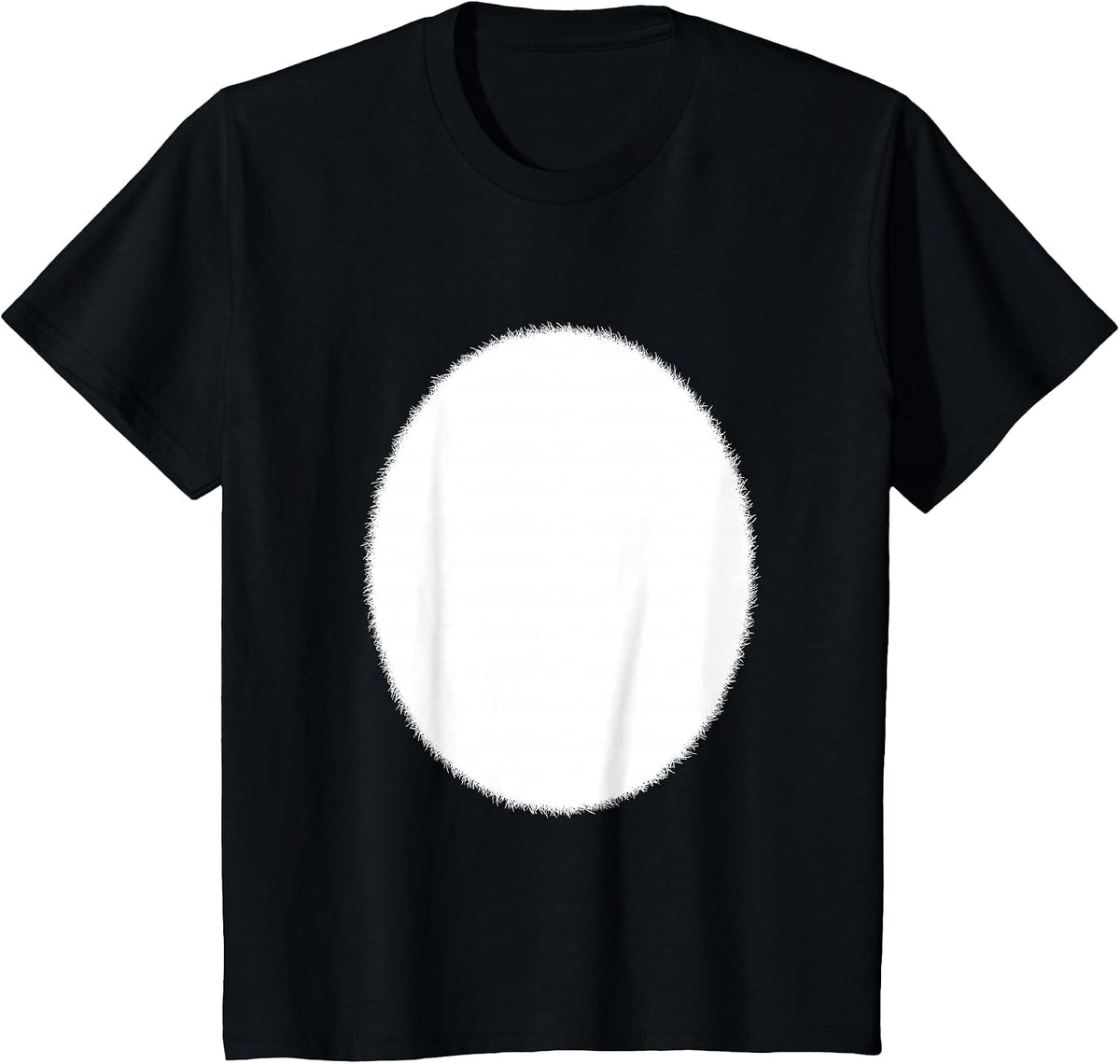 White Tummy Belly Cat Bunny Rabbit Deer Cosplay Costume T-Shirt - Black