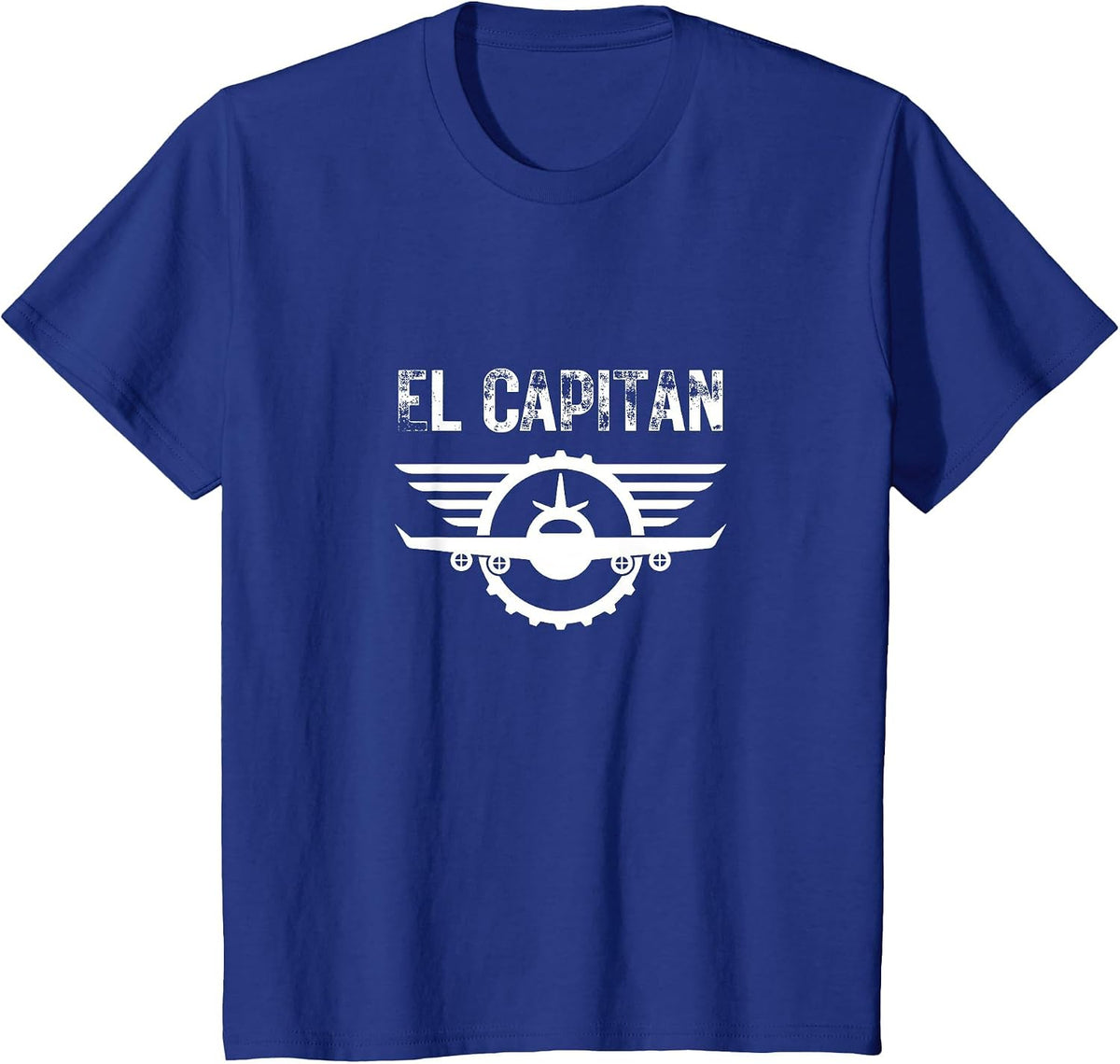 El Capitan Aviation Pilot Flight School T-Shirt - Royal Blue