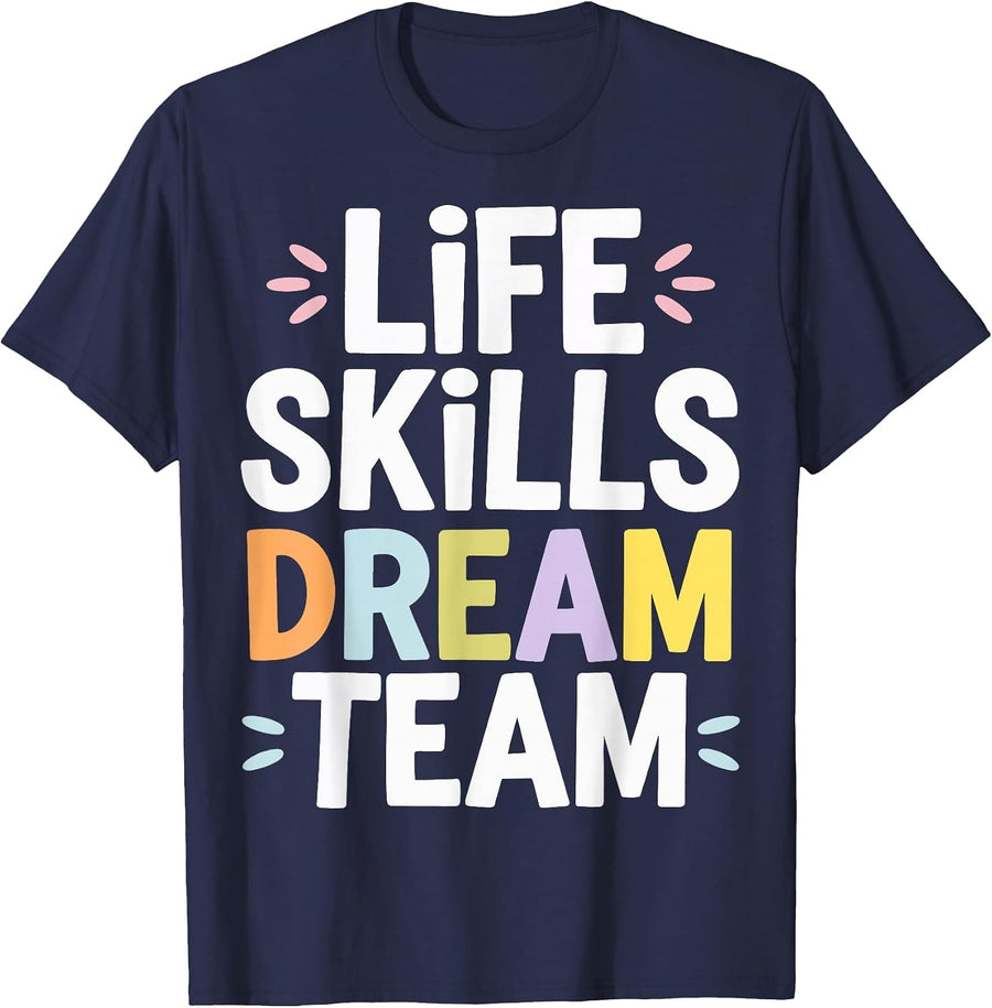 Life Skills Dream Team T-Shirt - Navy Blue