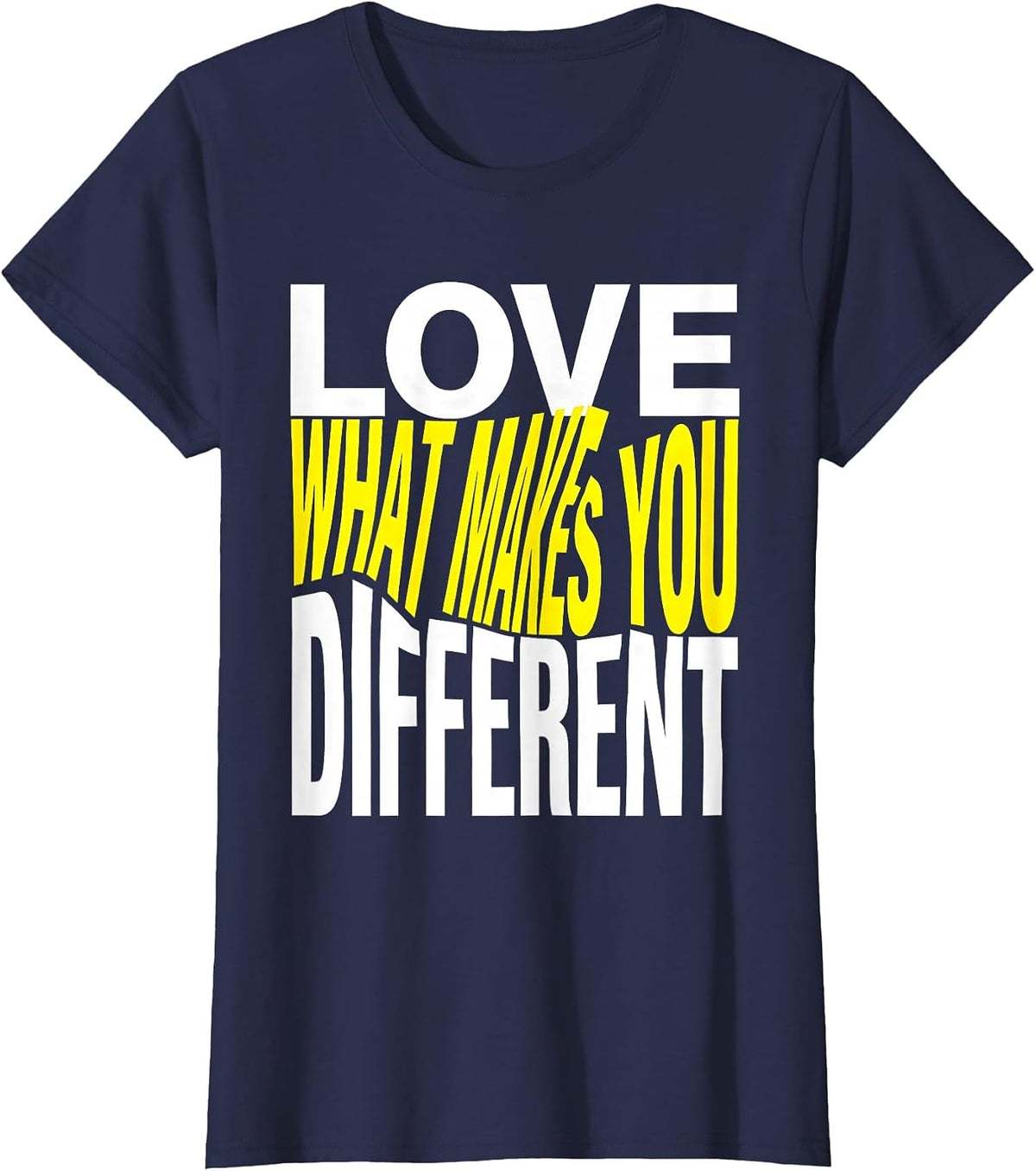 Women's Love What Makes You Different Special Education T-Shirt - Navy Blue