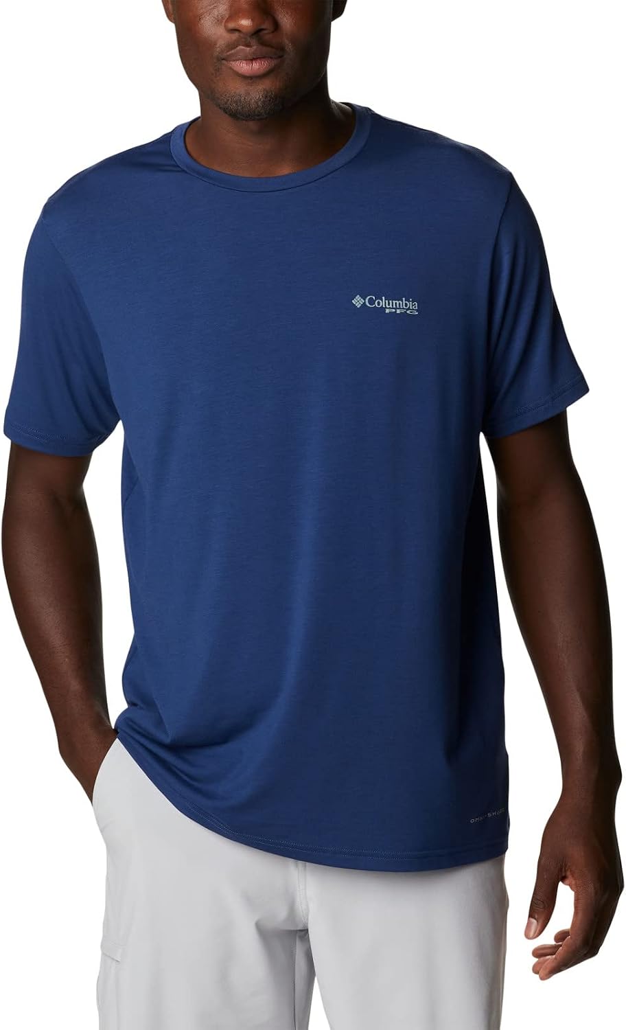 Columbia Mens PFG Tarpon Rise Tech Tee Short Sleeve - Carbon\/Cypress Gradient