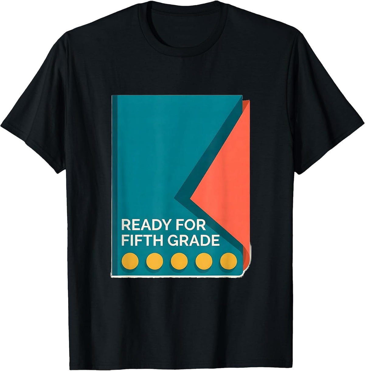 Men's Ready For Fifth Grade Retro Back To School Student Teacher T-Shirt - Black