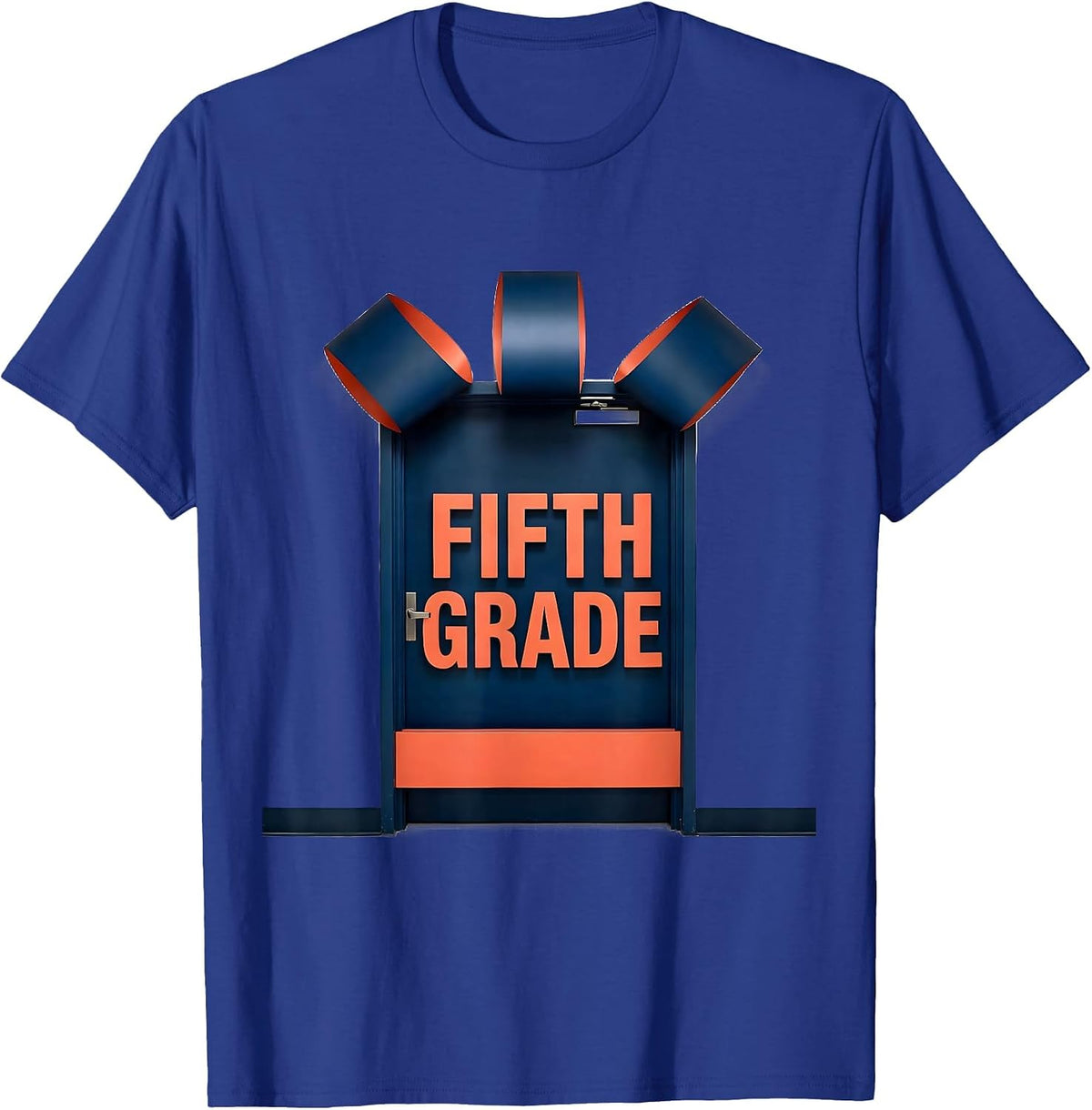 Men's Fifth Grade Cute Preppy Back To School Girl Teacher T-Shirt - Royal Blue