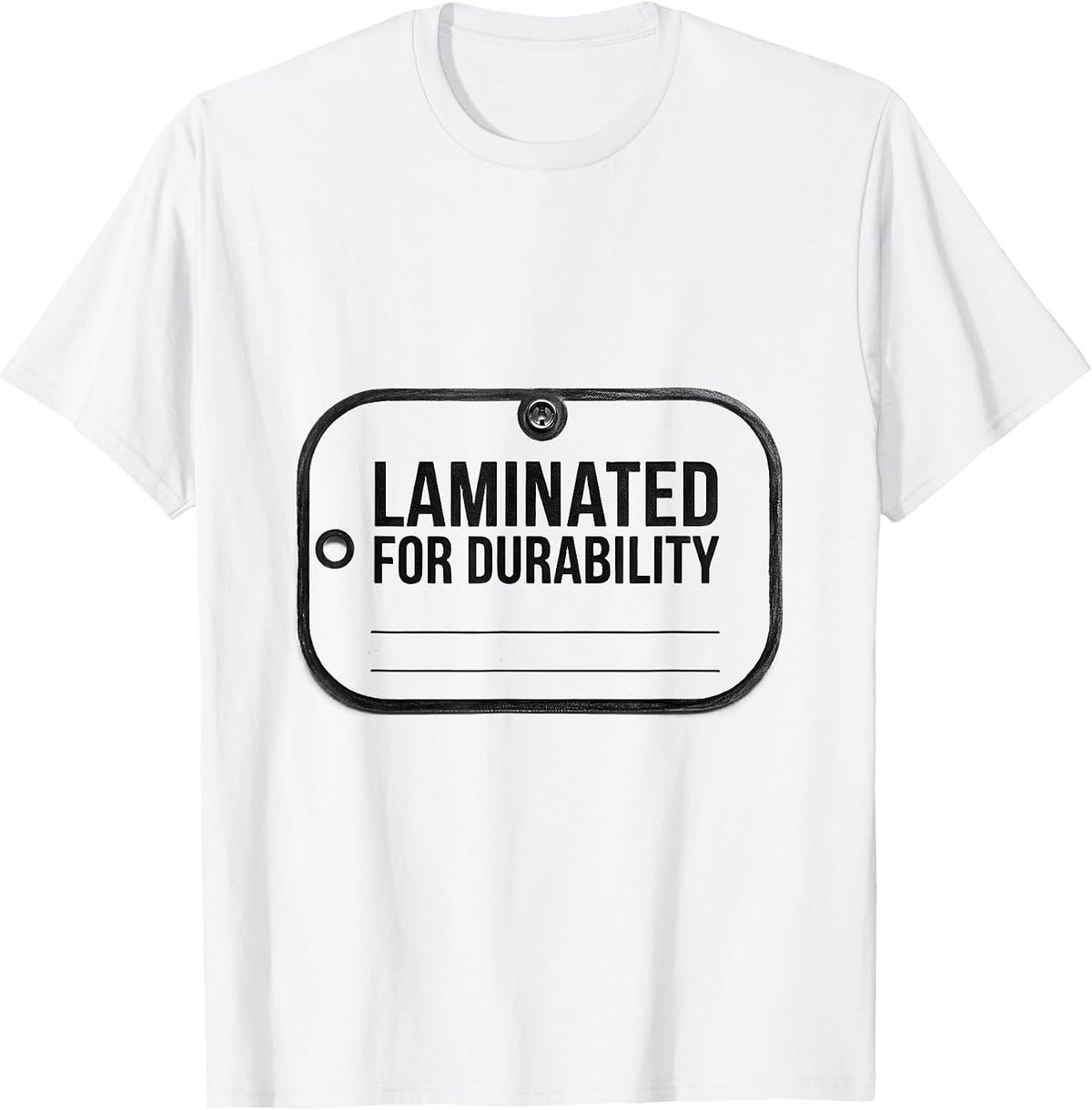 Men's Laminated For Durability Minimalist Special Education T-Shirt - White