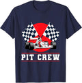 Halloween Pit Crew Costume Race Track T-Shirt - Navy Blue