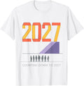 Men's Counting Down To 2027 New Year Party Family Matching T-Shirt - White