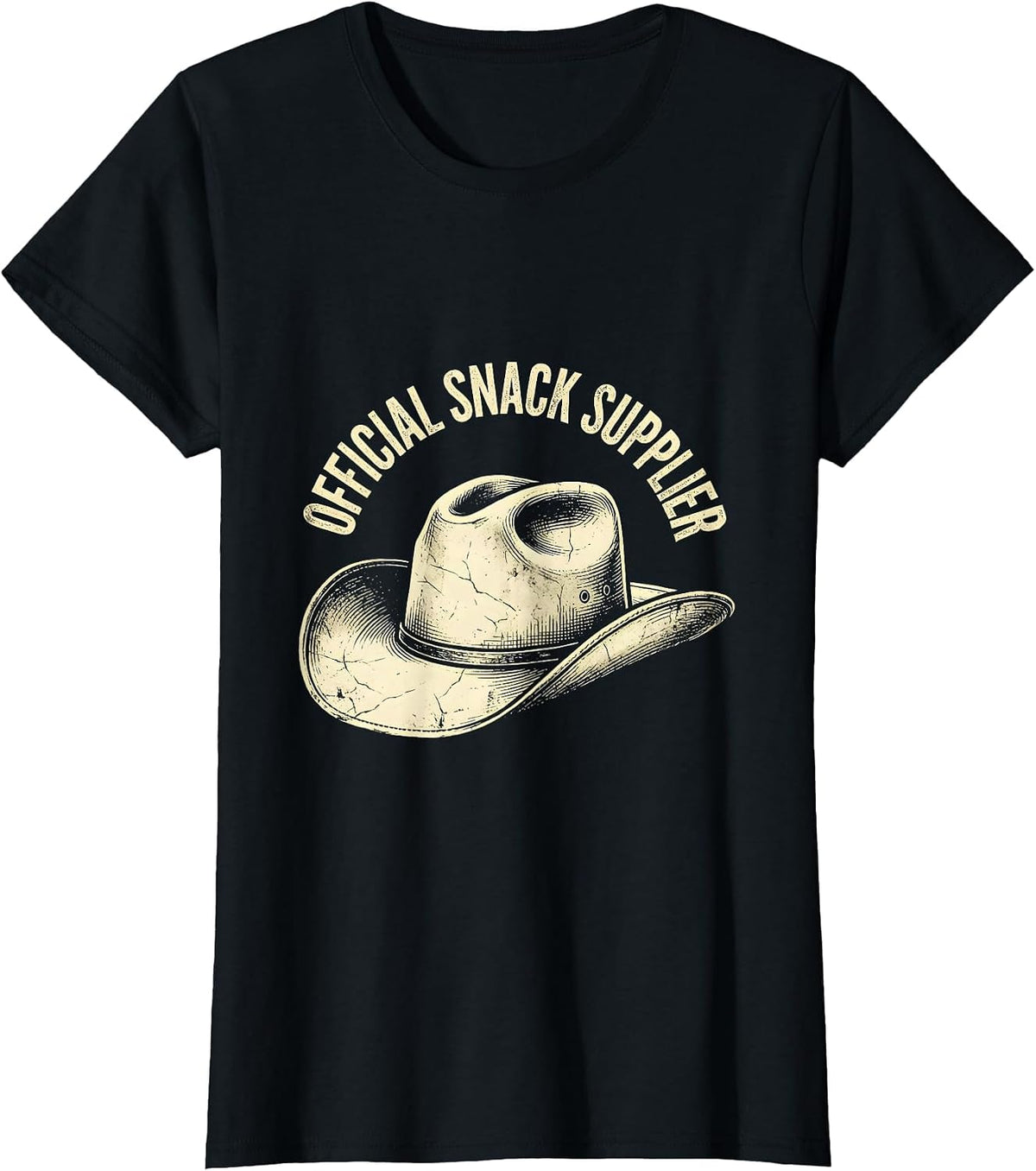 Official Snack Supplier Funny Dad Design T-Shirt - Black