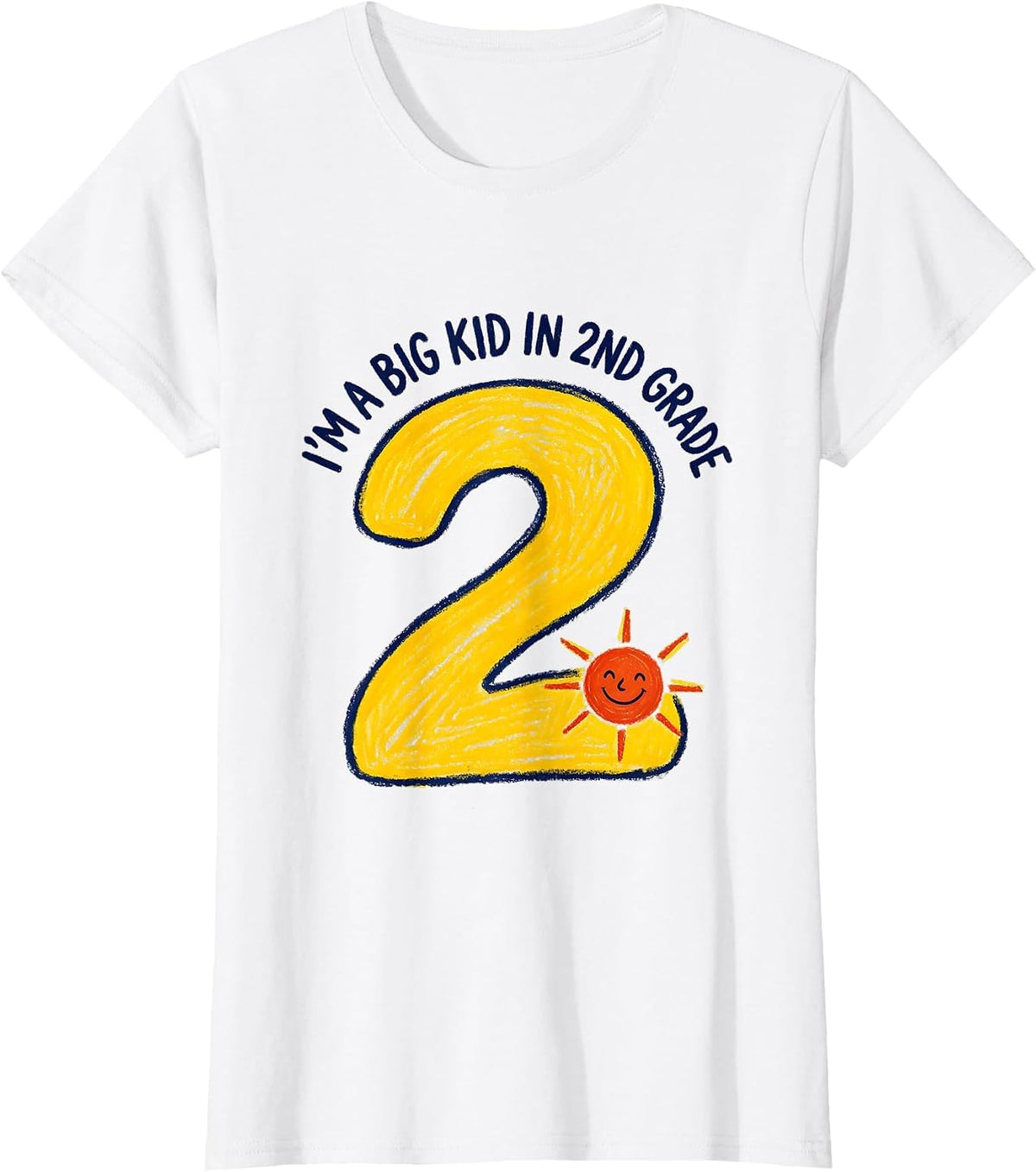 Women's I’m A Big Kid In 2nd Grade Funny Back To School Kids Humor T-Shirt - White