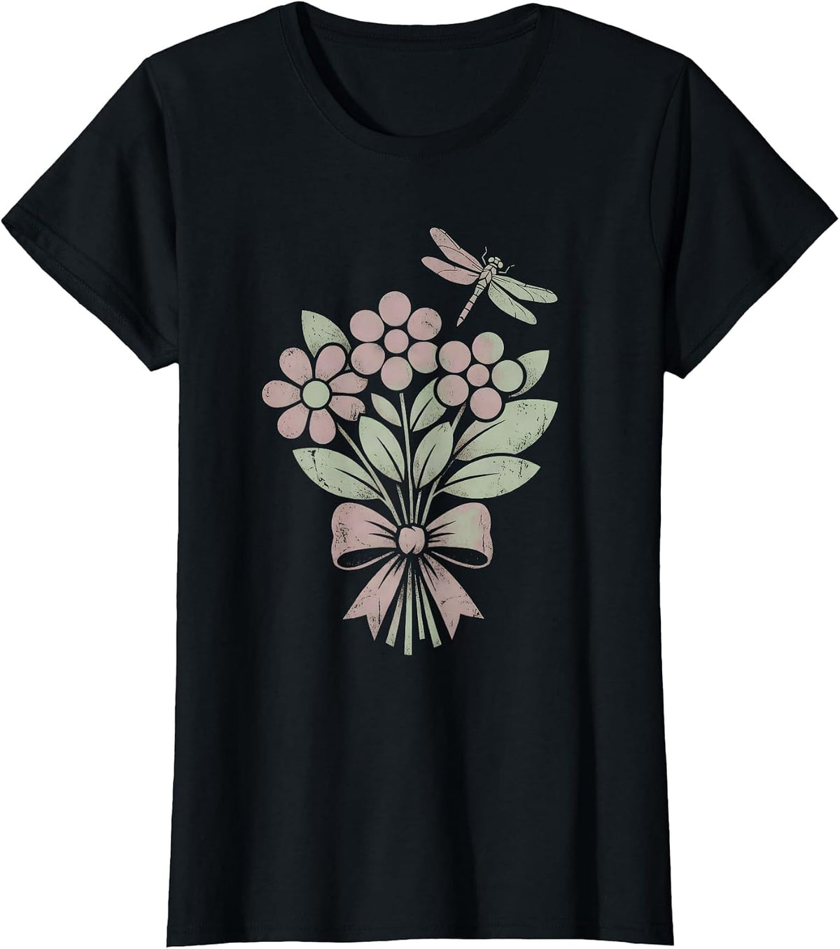 Women's Weightless Woman Floating in Deep Space Design T-Shirt - Black